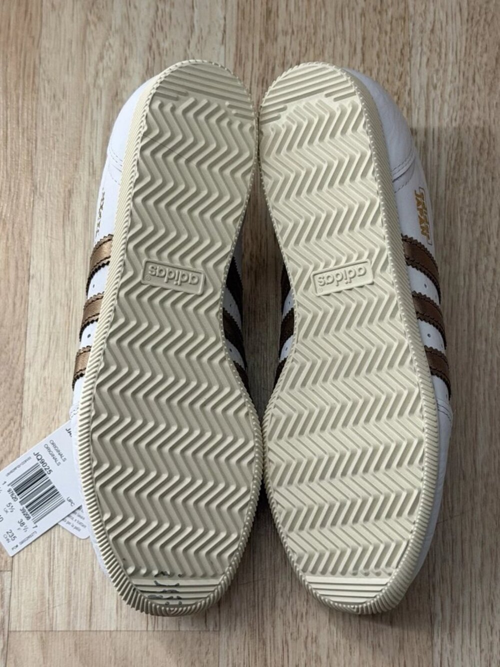 Women's Adidas Originals Japan Shoes - Cloud White Preloved Brown JQ9025  Brand - Picture 6 of 12